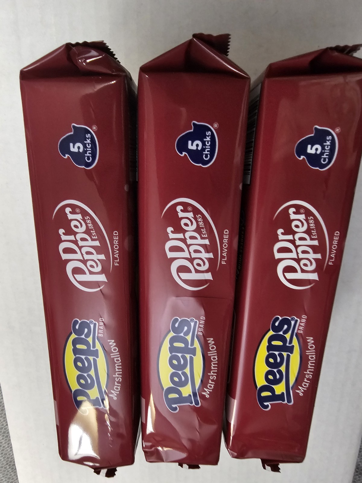 PEEPS Easter Dr Pepper Marshmallow 3 Packs Of 5 1.5 Oz. 15 Total New Exp. 07/26 gallery