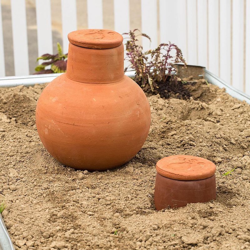 Dripping Springs OLLAS Large Clay Watering Pot, Clay Garden Irrigation, 2.9 gal gallery