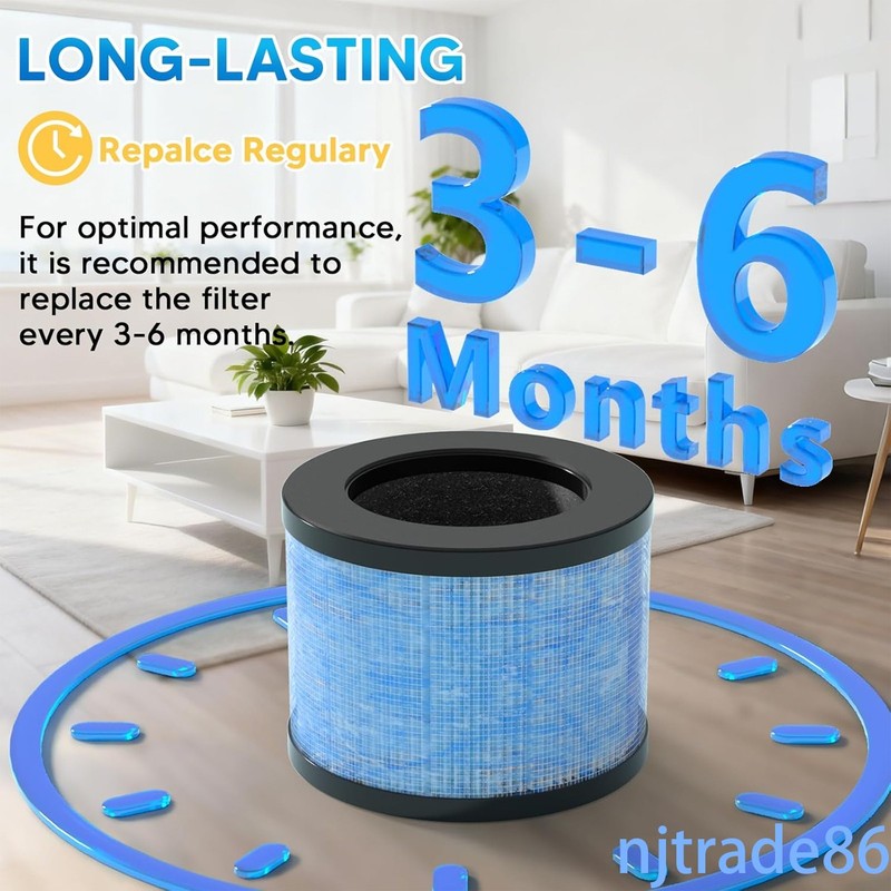 1-4 Pack MK01 Air Purifier Filter Replacement For AROEVE MK01&MK06 Air Purifier gallery