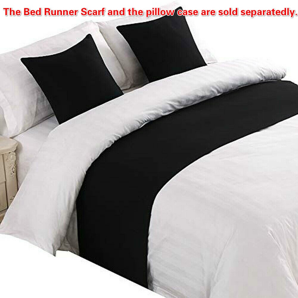 Bed Runner Cotton Blend Bed Scarf or Cushion Cover for Hotel Bedroom WeddingRoom