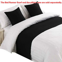 Bed Runner Cotton Blend Bed Scarf or Cushion Cover for Hotel Bedroom WeddingRoom