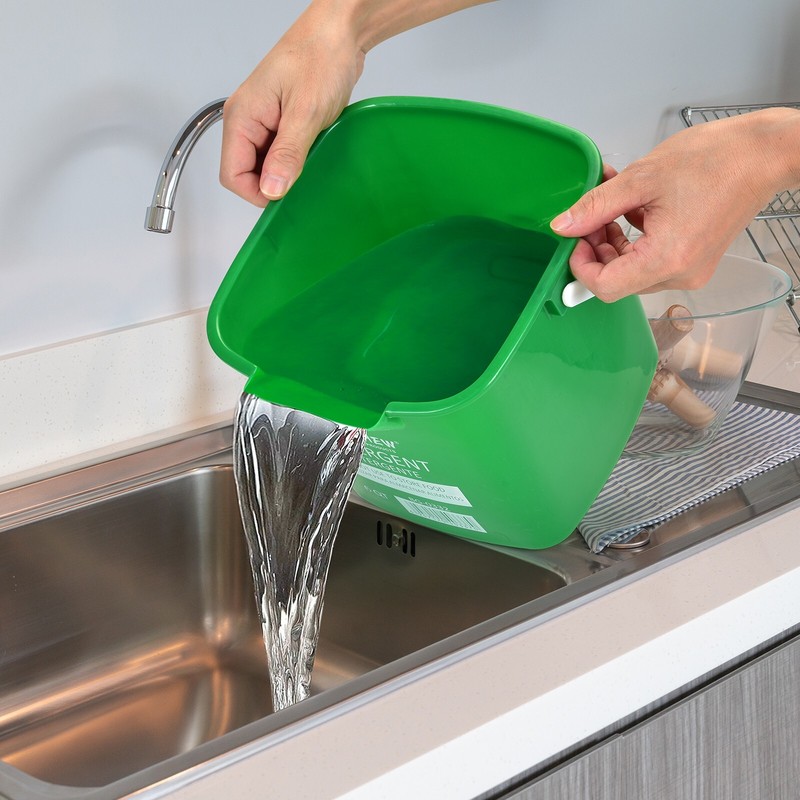 6 Quart Red&Green&Blue Detergent and Sanitizing Cleaning Bucket With 3pcs Cloth gallery