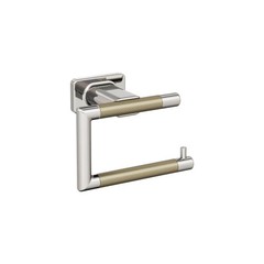 Amerock Esquire 5-7/8 in. L Single Post Toilet Paper Holder w/ Polished Nickel