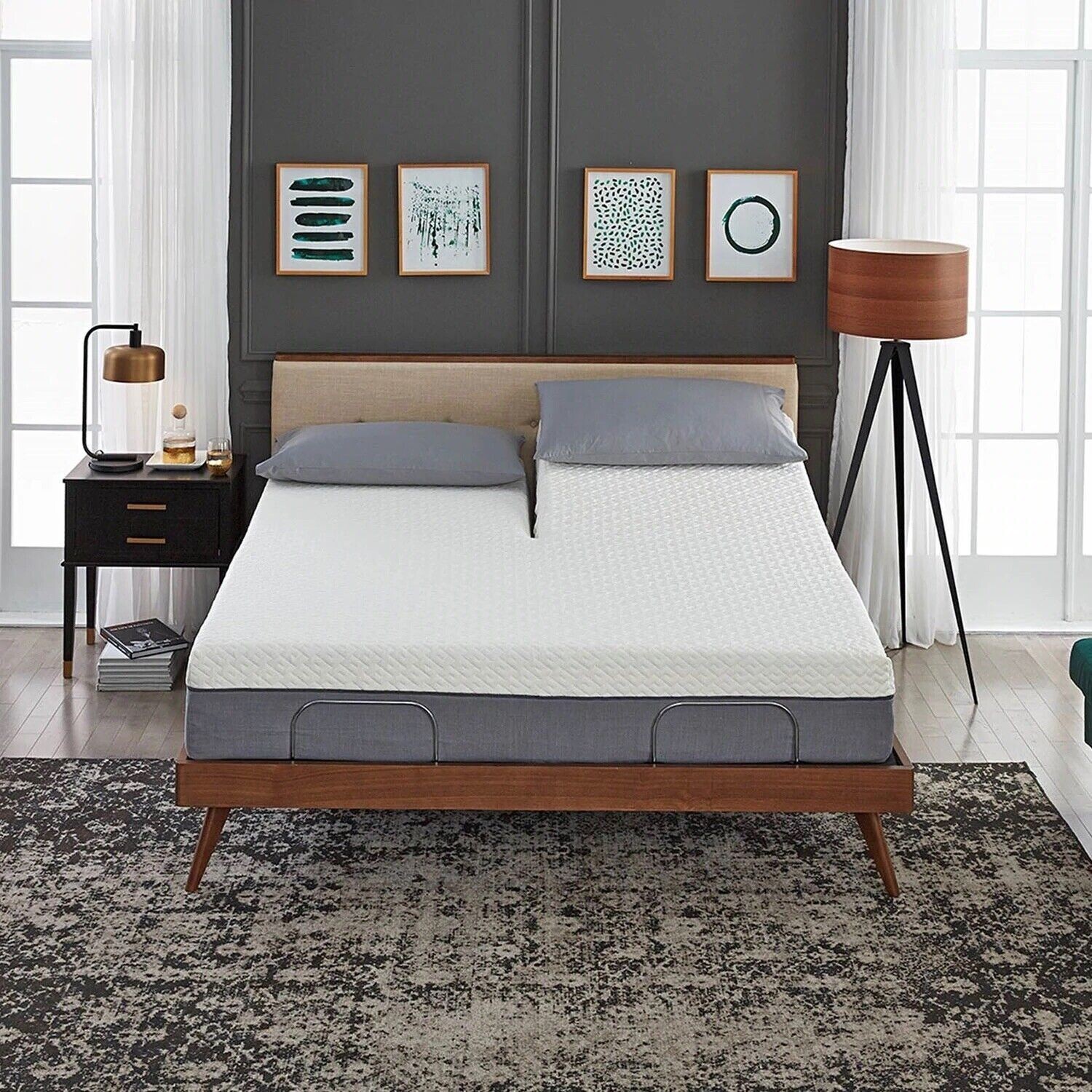 Split Top Flex King Sheet 4 pc set For Sleep Number Bed 1900 Count Deep Pockets gallery