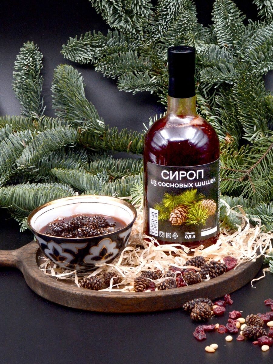 Pine Cone Syrup For Tea, Coffee or Water Natural Taiga 200ml/ 6.76 oz gallery