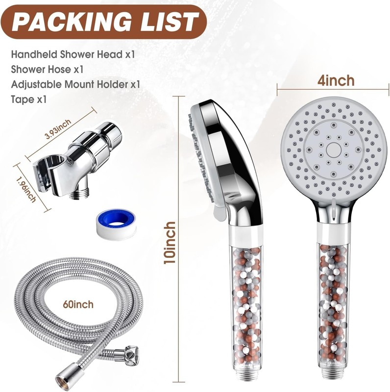 Filtered Shower Head with Handheld, for Bathroom & Spa Use | Easy Installation,n gallery