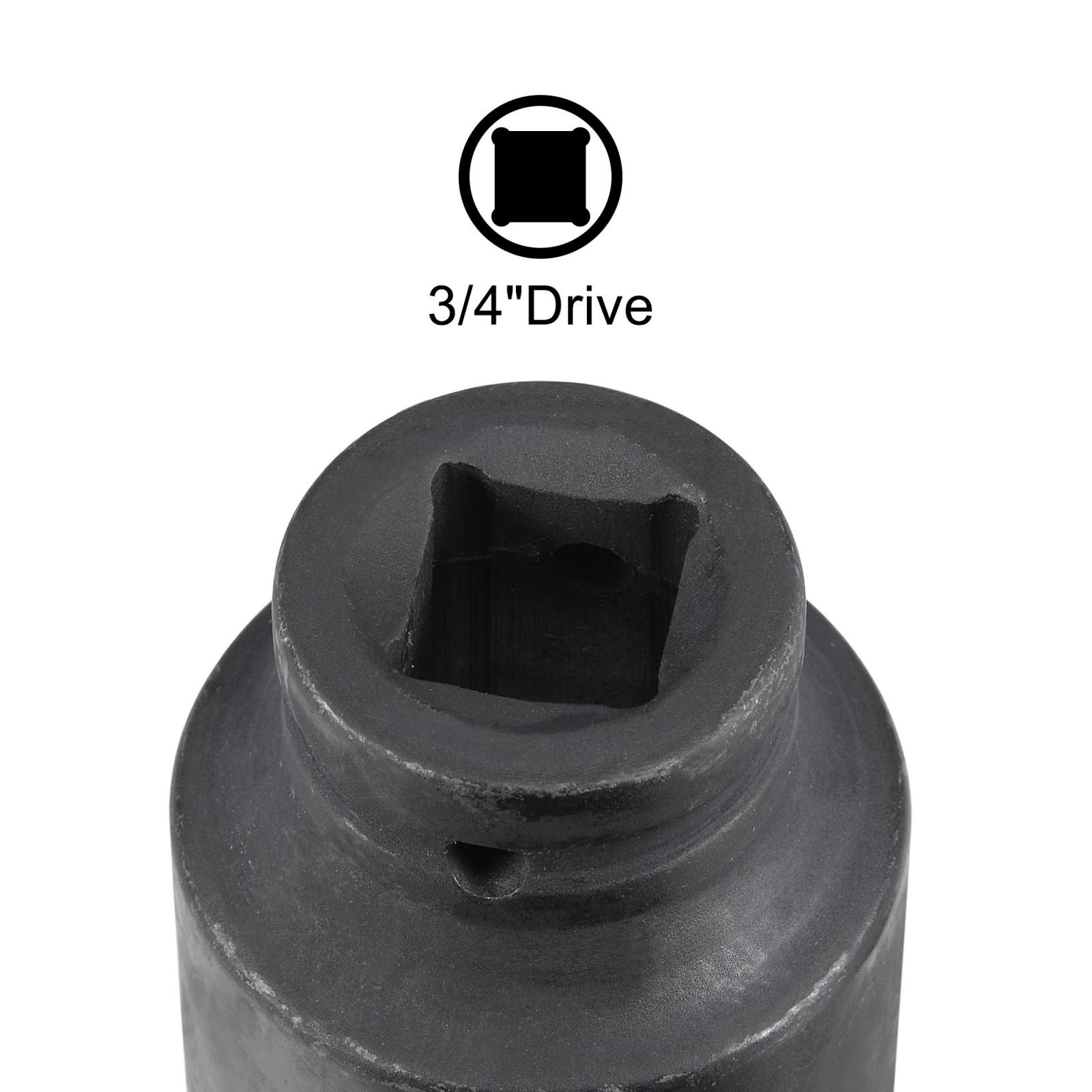 3/4 Inch Drive 41mm 12 Point Deep Impact Socket CR-MO Steel 78mm Length Metric gallery