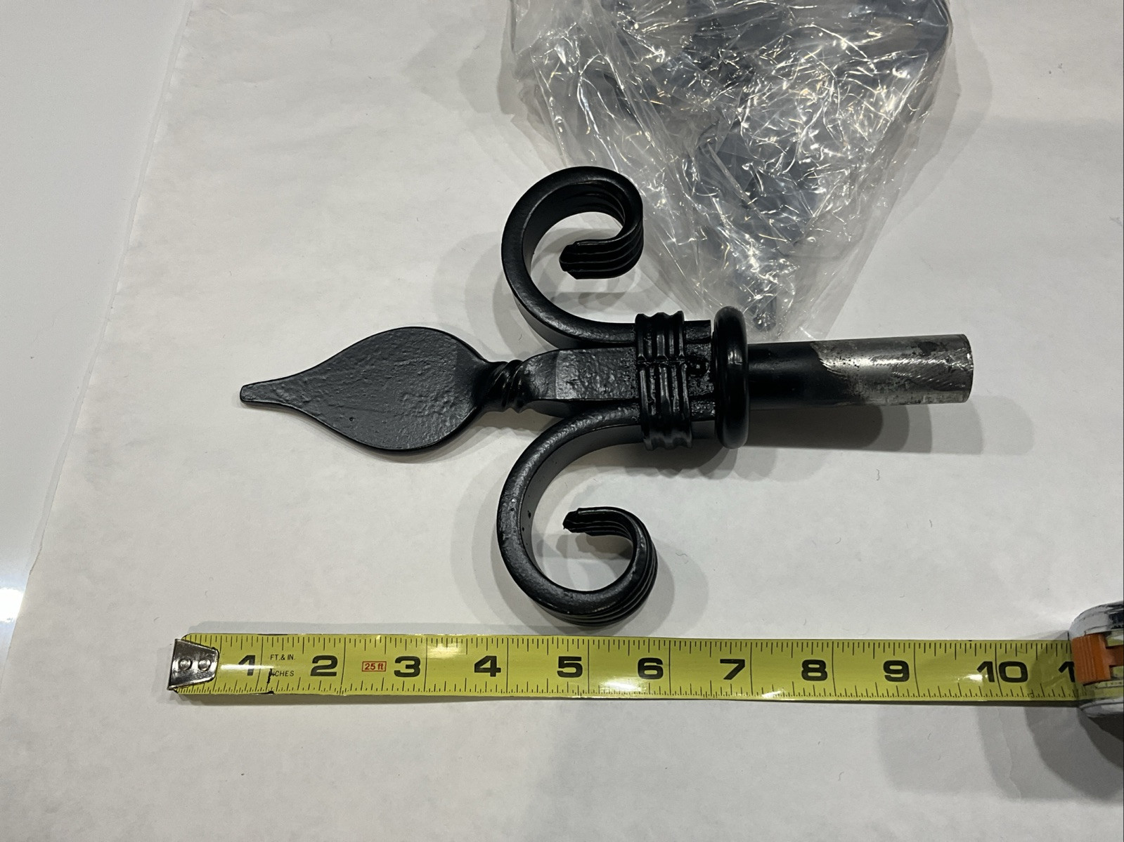 Wrought Iron Matte Black Finials Set Of 2 (Standard 1 and 1/8 Size) Orion gallery