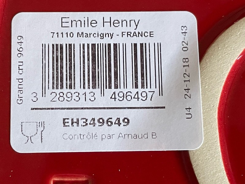 2 EMILE HENRY HR CERAMIC RECTANGLE BAKING DISHES ULTIME IN BURGUNDY 8,75”X 5,5” gallery