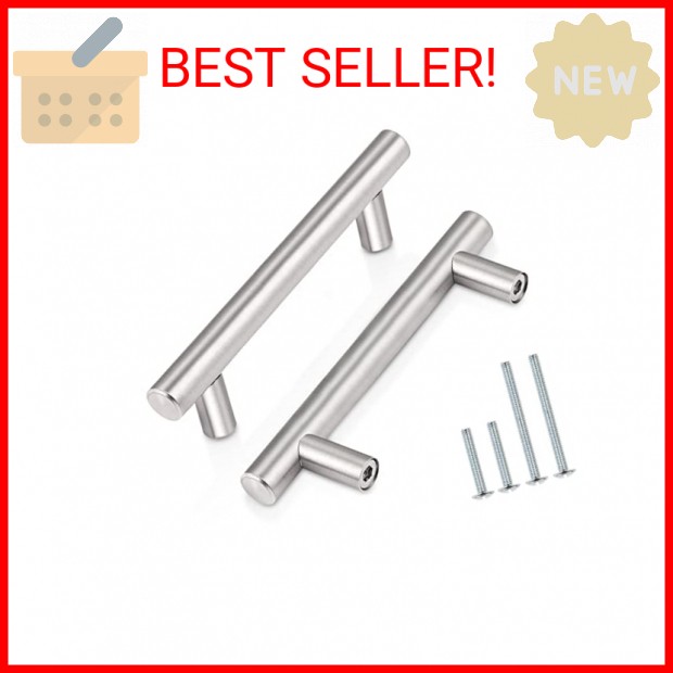 Probrico (30 Pack 3 Inch Hole Centers Kitchen Cabinet Handles Euro T Bar Cabinet gallery