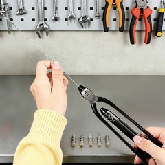 Lock Wire Twisting Tool, Black Winding Wire Plier for Aircraft & Auto Industry