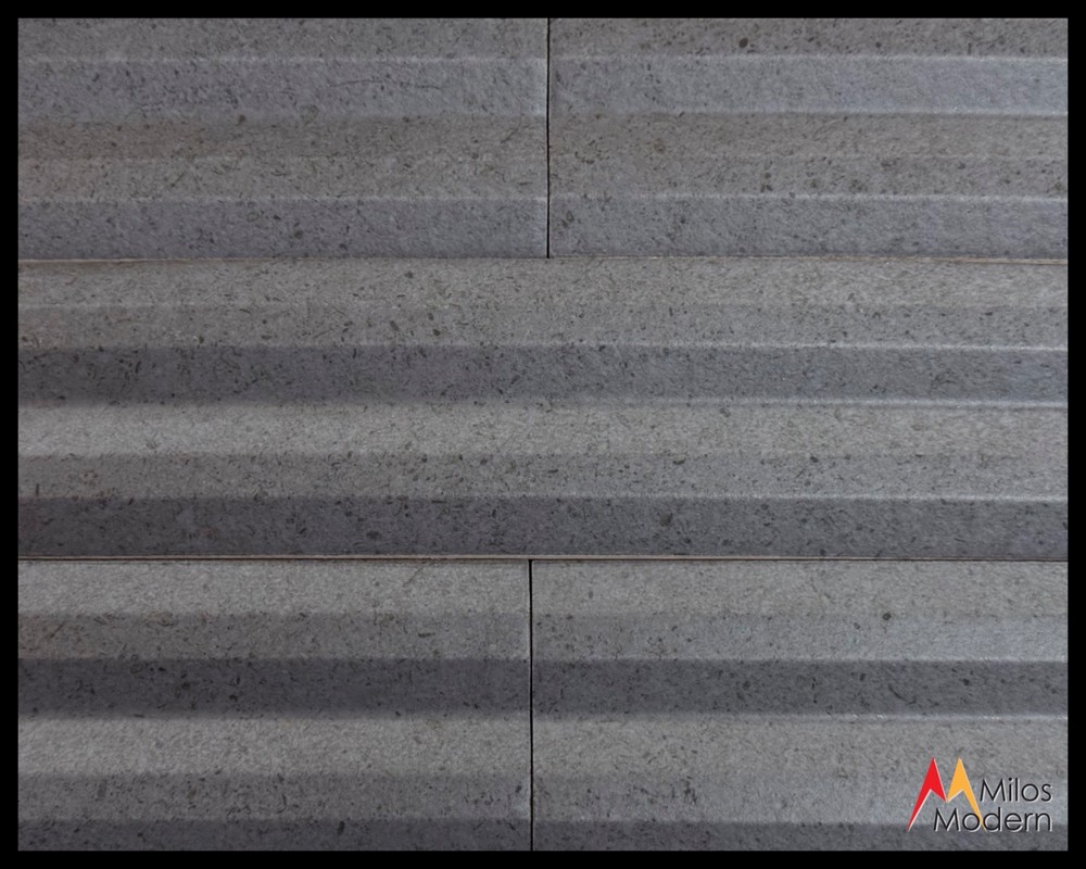 WOW Stripes Tile Black Graphite Stone - Spain 3x12 - 13 Pc/Box 48 Boxes Avail