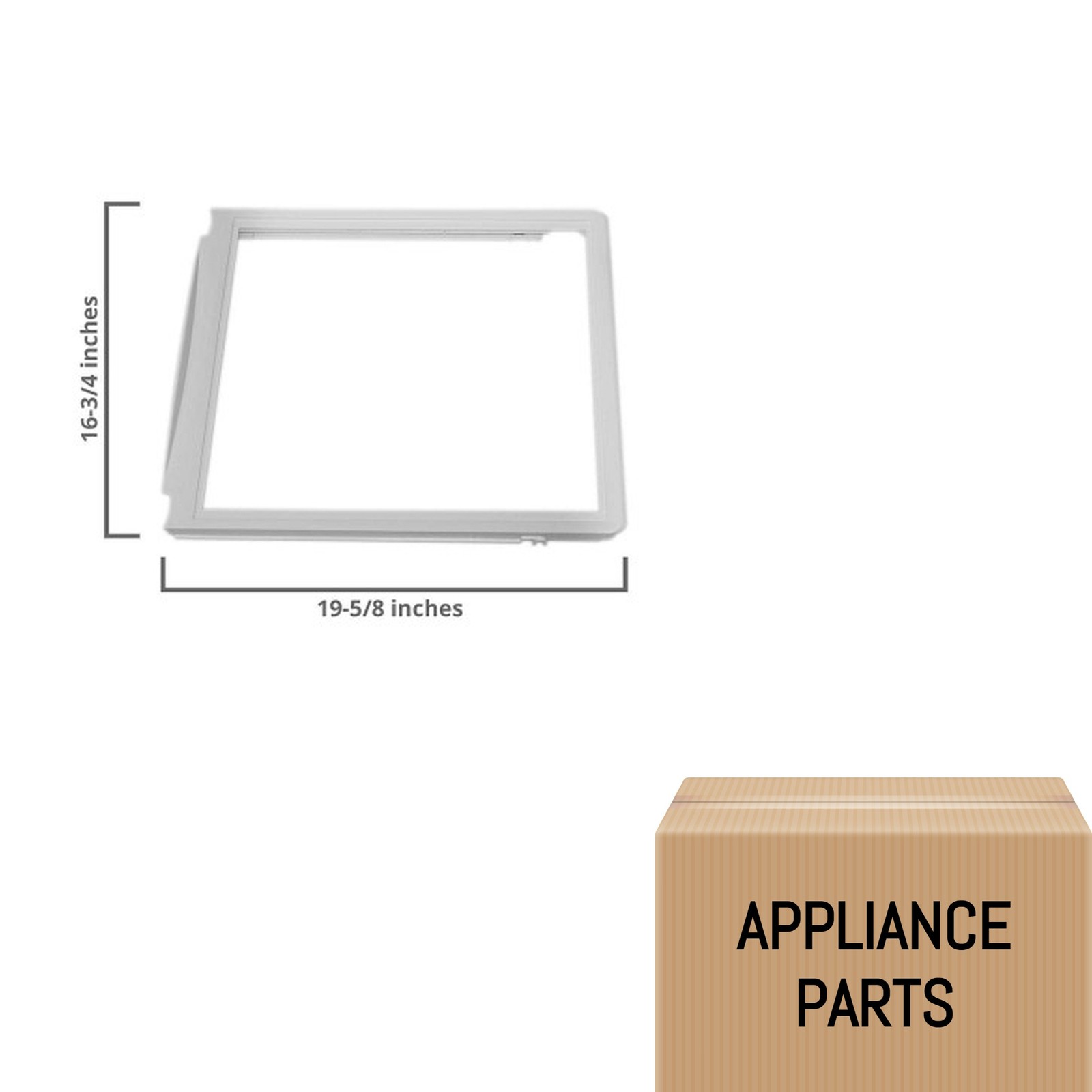 6293673-G For Frigidaire Refrigerator Top / Middle Crisper Cover NO GLASS NR1211 gallery