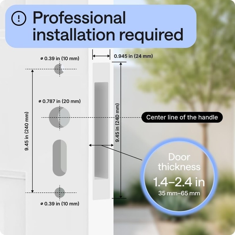 WiFi Smart Door Lock with Camera - European DIN Standard Not U.S ANSI Compatible gallery