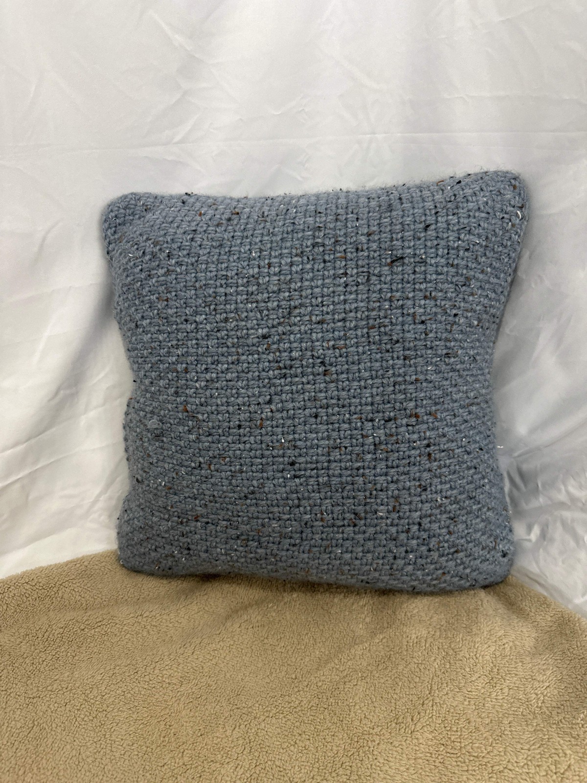 Threshold™ Square Marled Knit Pillow gallery