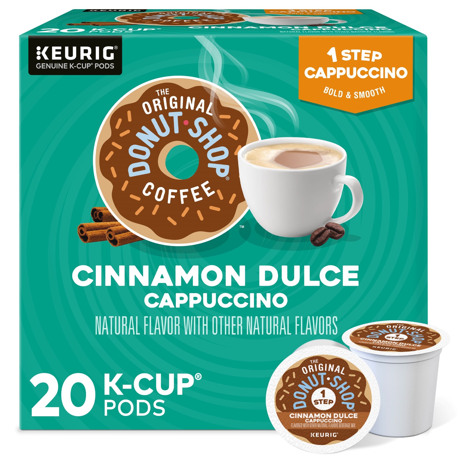 The Original Donut Shop One-Step Cinnamon Dulce Cappuccino, K-Cups, 20 Count gallery