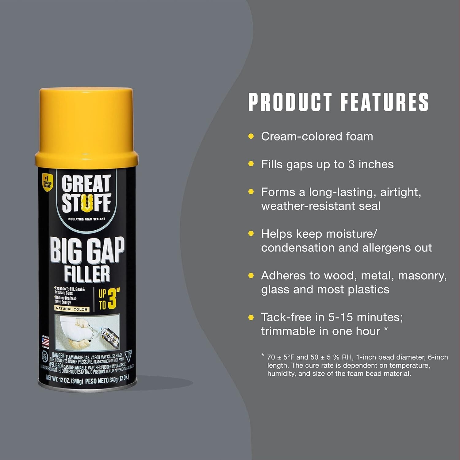 GREAT STUFF Big Gap Filler Insulating Foam Sealant, 12 oz, 8 pack gallery