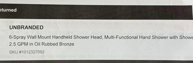 5-Spray Wall Mount Handheld Shower Head 2.5 GPM in Oil Rubbed Bronze 5B002ORB gallery
