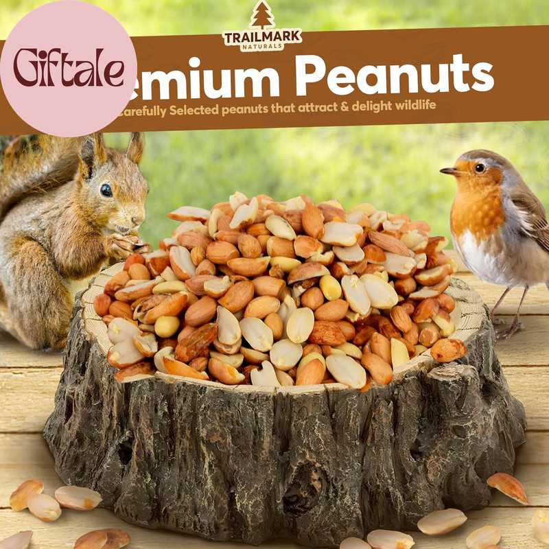 25 LB - Raw Shelled Peanuts for Squirrels, Out of Shell Peanuts for Birds and Wi gallery