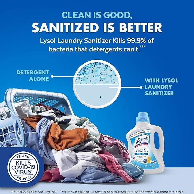 Laundry Sanitizer Additive, Free & Clear, Free from Fragrance and Dyes, 0% Bleac gallery