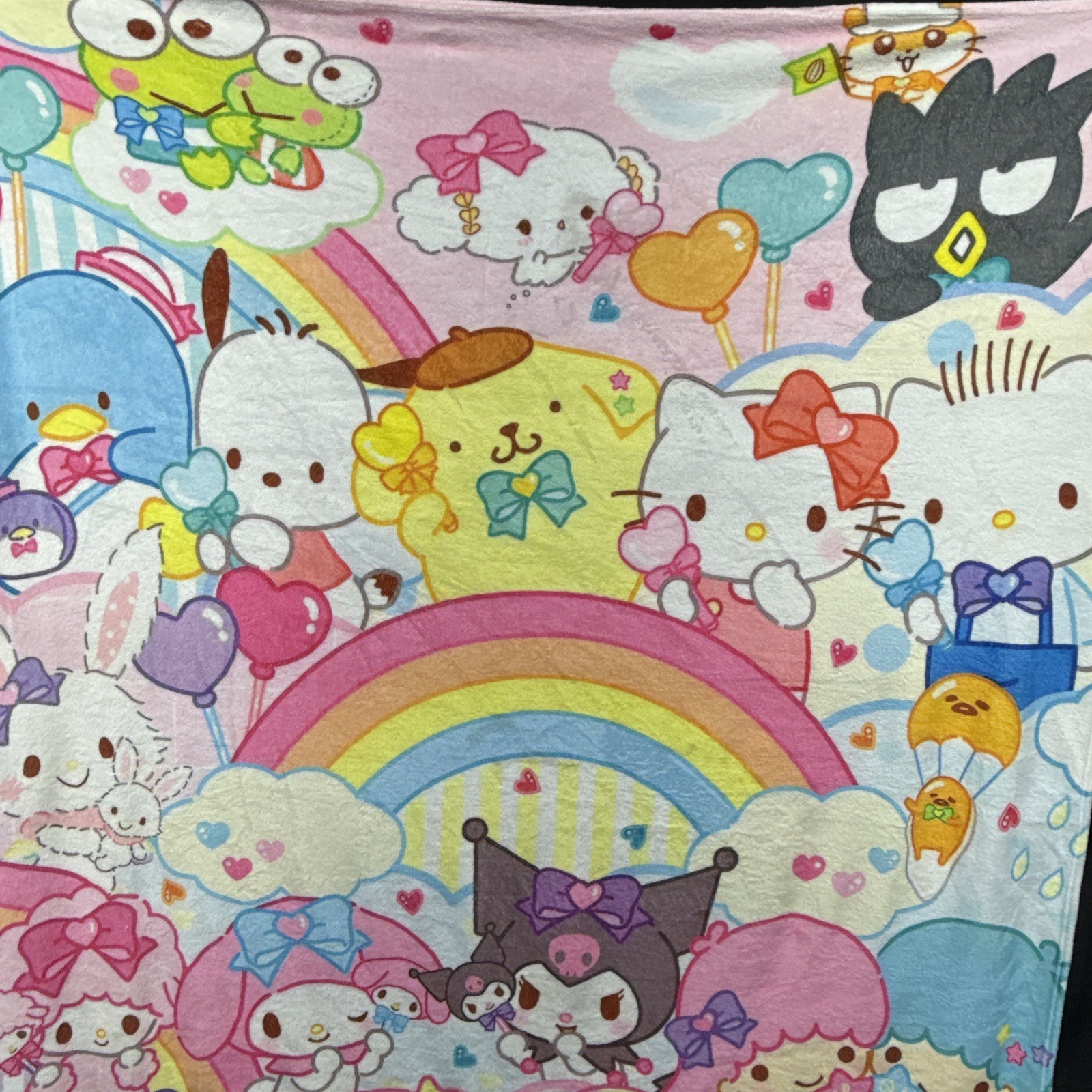 New Sanrio Hello Kitty & Friends Large Flannel Throw Blanket. Size 40in x 60in gallery