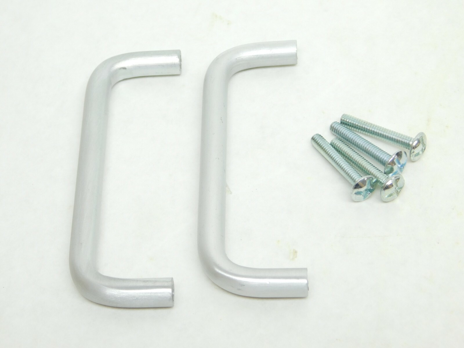 2 Pack + Screws! NEW Colonial USA Aluminum 3-1/2"CC Cabinet Wire Pull Handle ES gallery