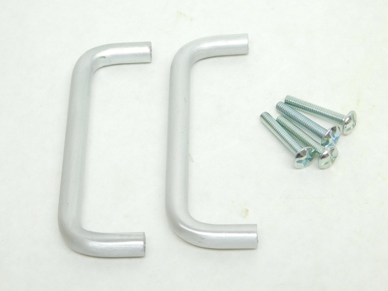 2 Pack + Screws! NEW Colonial USA Aluminum 3-1/2"CC Cabinet Wire Pull Handle ES gallery