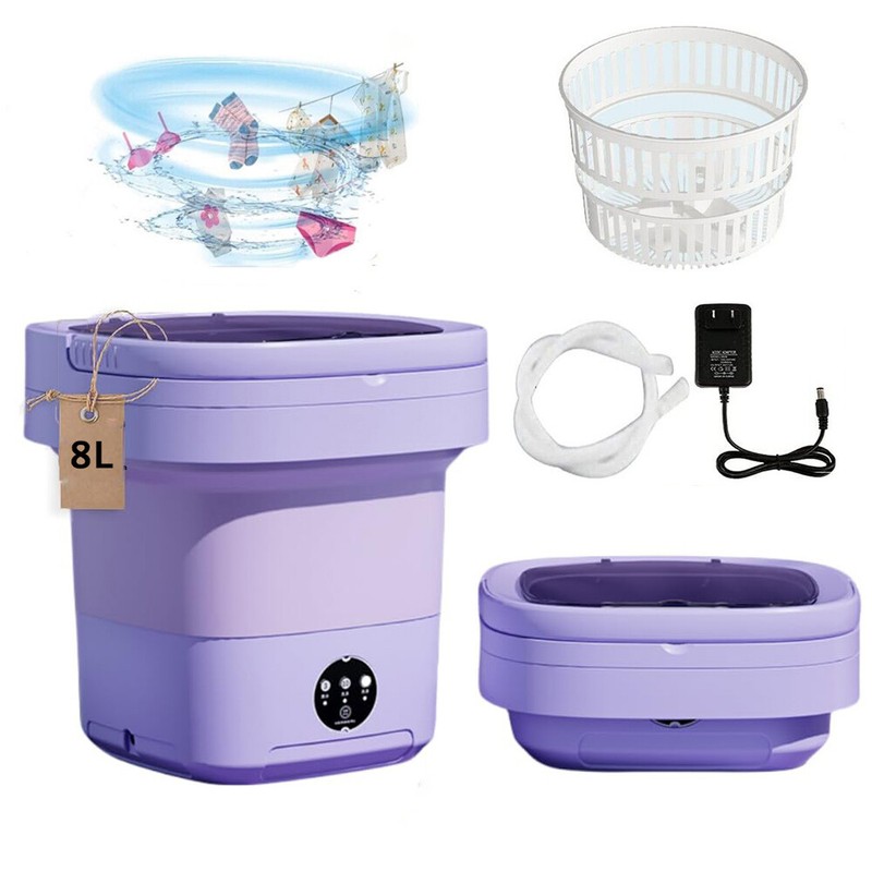 Portable Washing Machine Mini Washer Foldable Washer and Spin Dryer Small Travel gallery