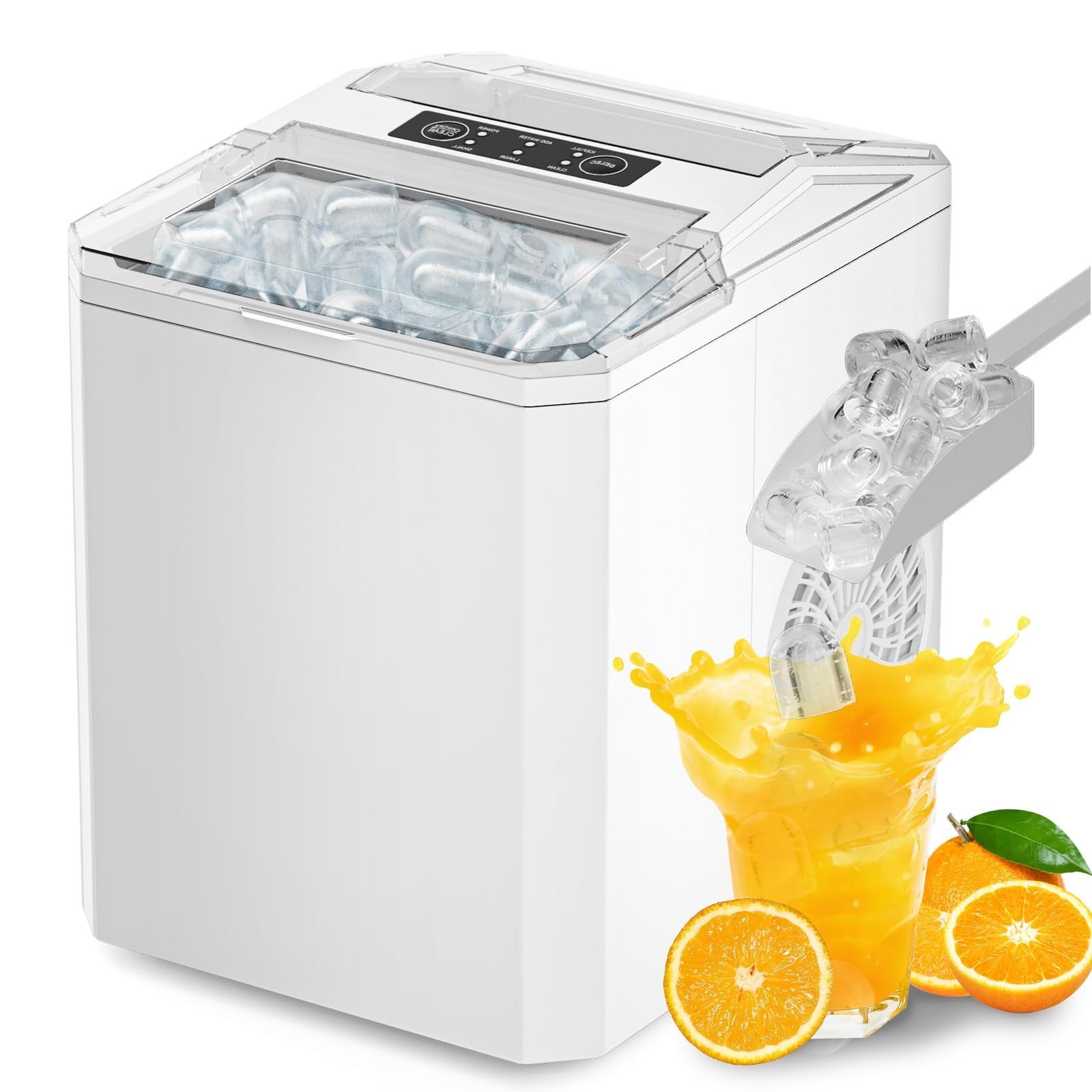 OLIXIS Ice Maker, Ice Makers Countertop with Handle, Portable Ice Machine gallery