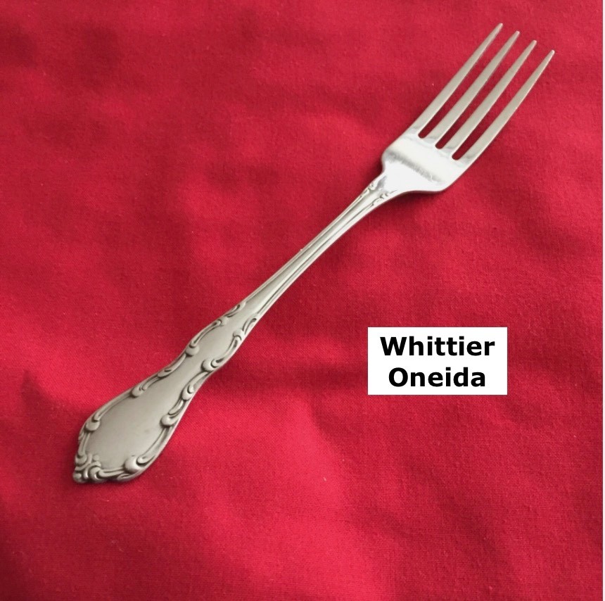 Oneidaware WHITTIER Dinner Fork 7 1/4" Stainless Steel Flatware