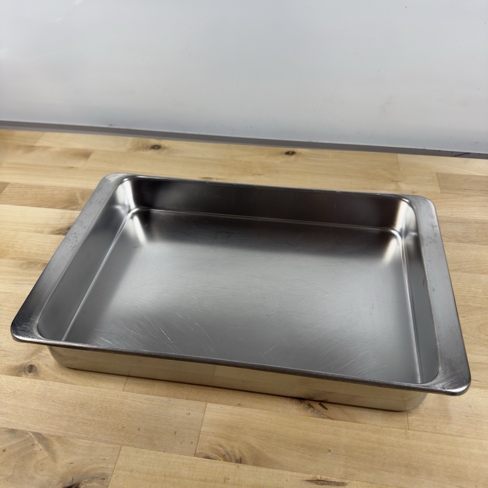 REVERE WARE 9x13 Rectangular Roasting Baking Pan 4 Qt. Stainless Steel #2523