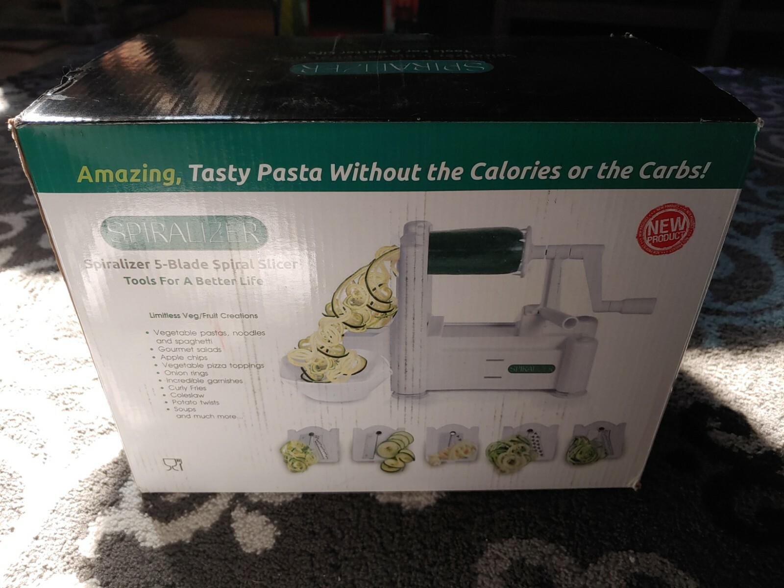 Brieftons 5-Blade Spiralizer BR-5B-02 Heaviest Duty Vegetable SLICER gallery