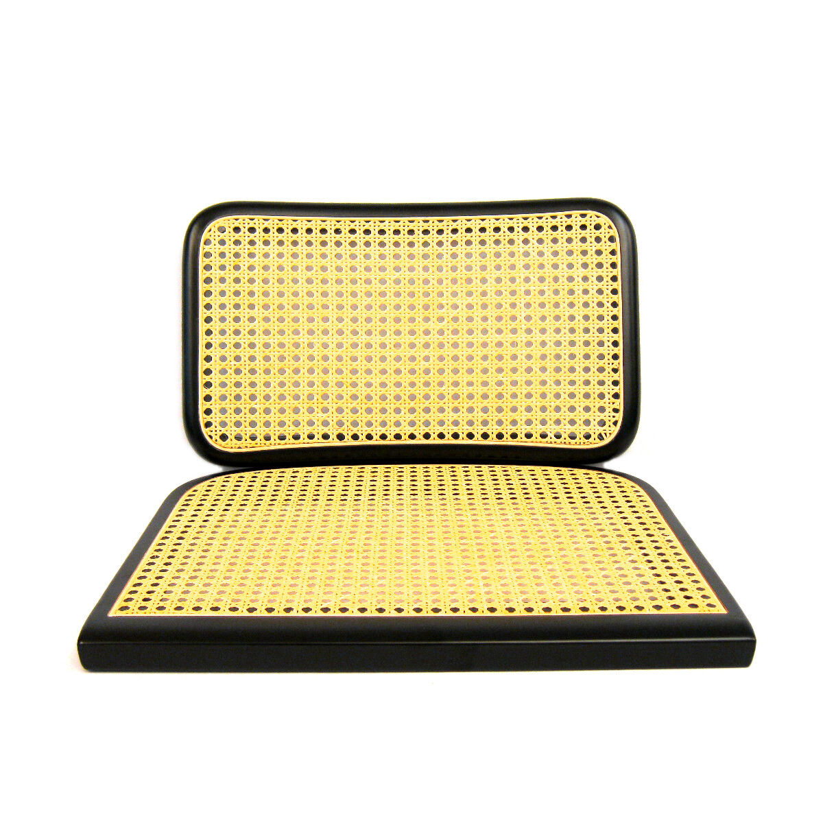 Marcel Breuer Cesca Chair Replacement Cane Seat & Back (Black; NO Holes) gallery