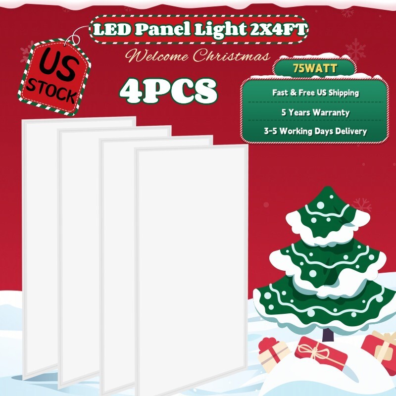 2x2 LED Flat Panel Light 5000K Daylight, Edge-Lit, 45W/5400LM, 2X4FT 75W/8400LM gallery