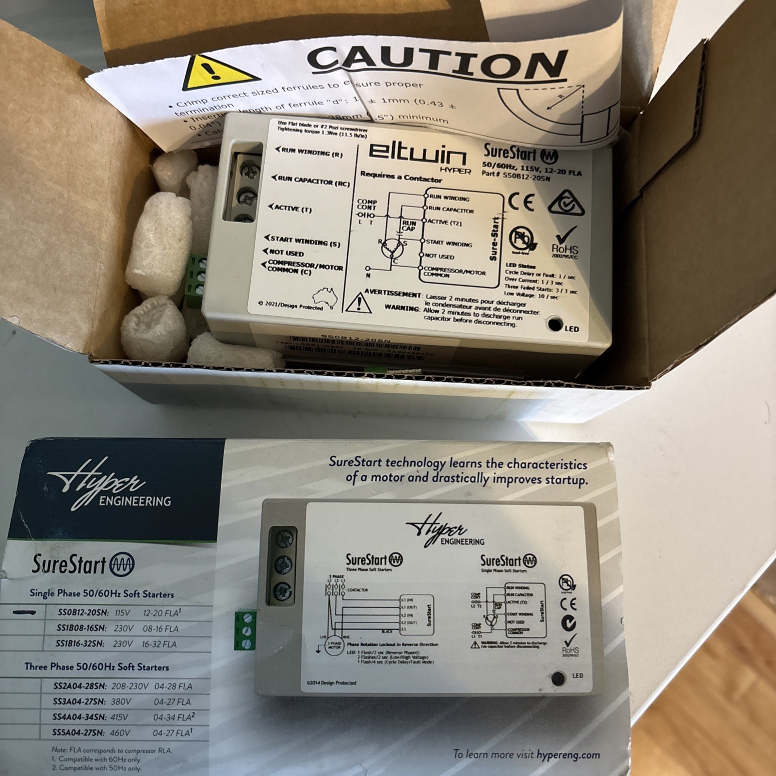 Elton Hyper SureStart Soft Start SS0B12-20SN (115V + 60/50Hz + 12-20 FLA) gallery