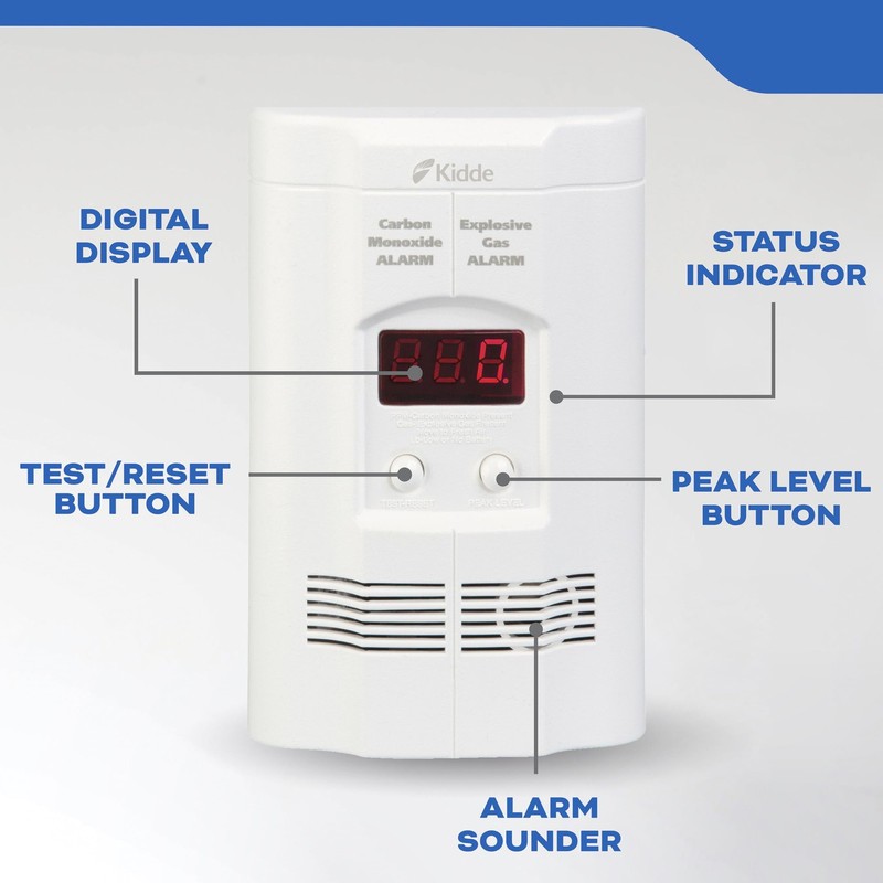 Kidde Carbon Monoxide Detector, Propane, Natural, Methane, & Explosive Gas Alarm gallery