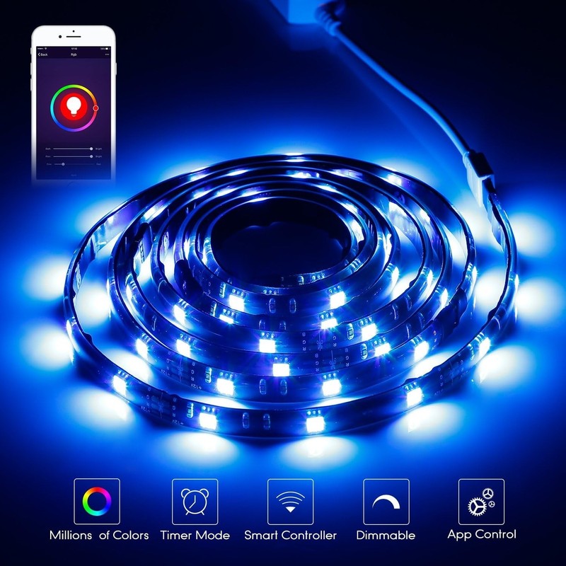 LED Smart TV Backlight Kit Multi-Color, Compatible with Alexa, App Control gallery