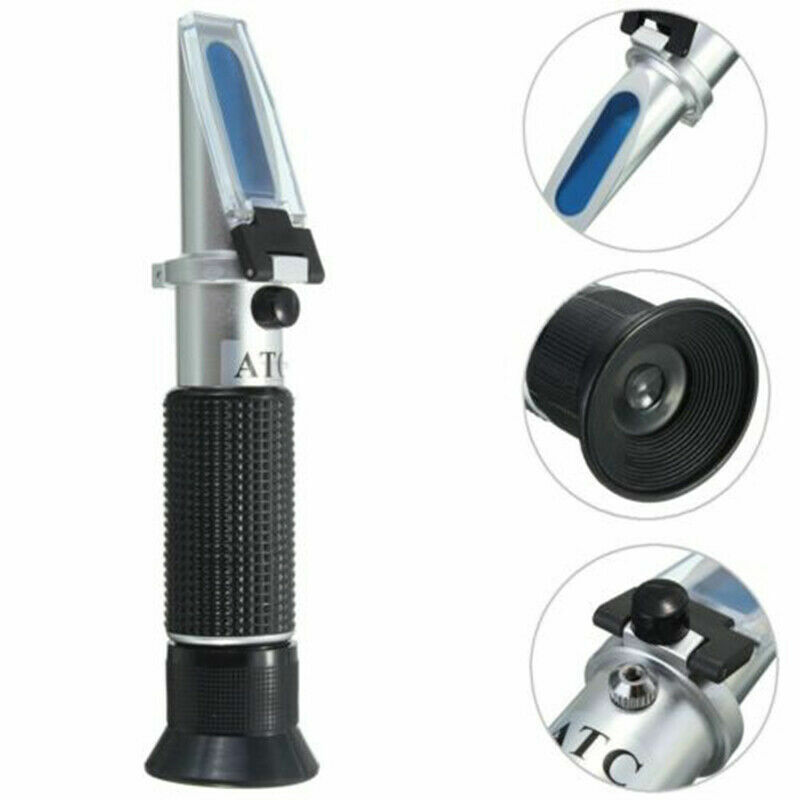 Portable Refractometer Meter ATC 0-32% Brix Beer Wort Specific Gravity Tester US gallery