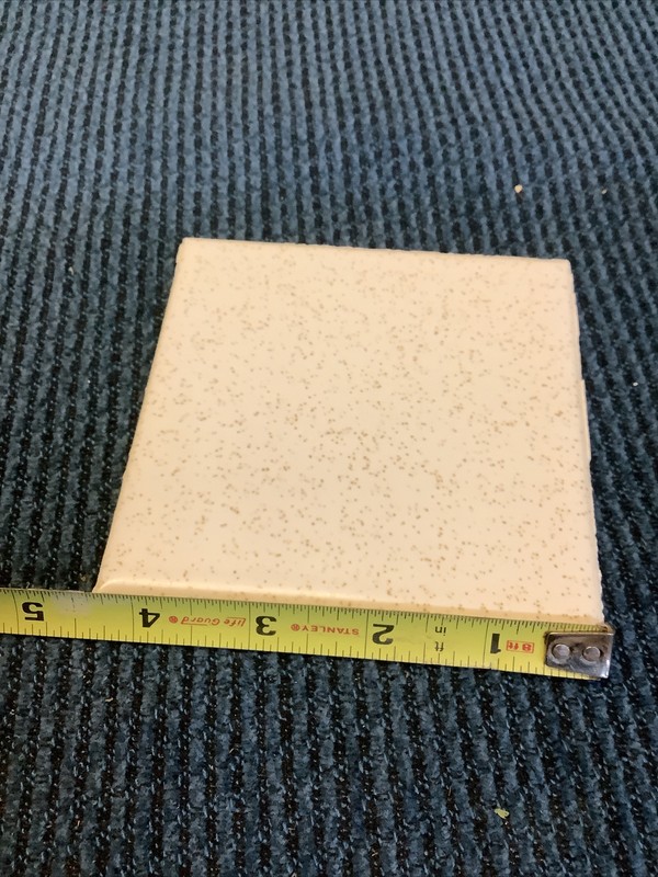 1 ea Ceramic Florida Tile 4 3/8” White Gold Speckle Reclaimed Glossy (stsh) gallery