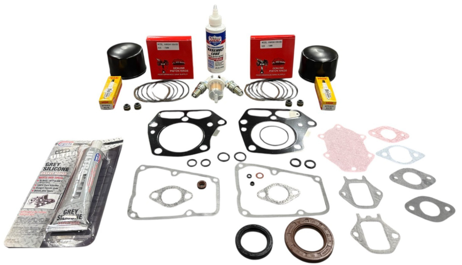 STANDARD REBUILD KIT PISTON RINGS GASKETS FITS KAWASAKI FR541V FR600V 13008-0583 gallery