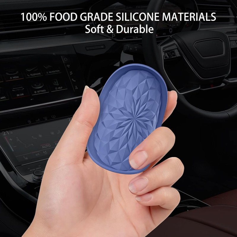 Car Coasters for Cup Holders [4 Pack] - 2.75In Silicone Auto Mug Mats - Universa gallery