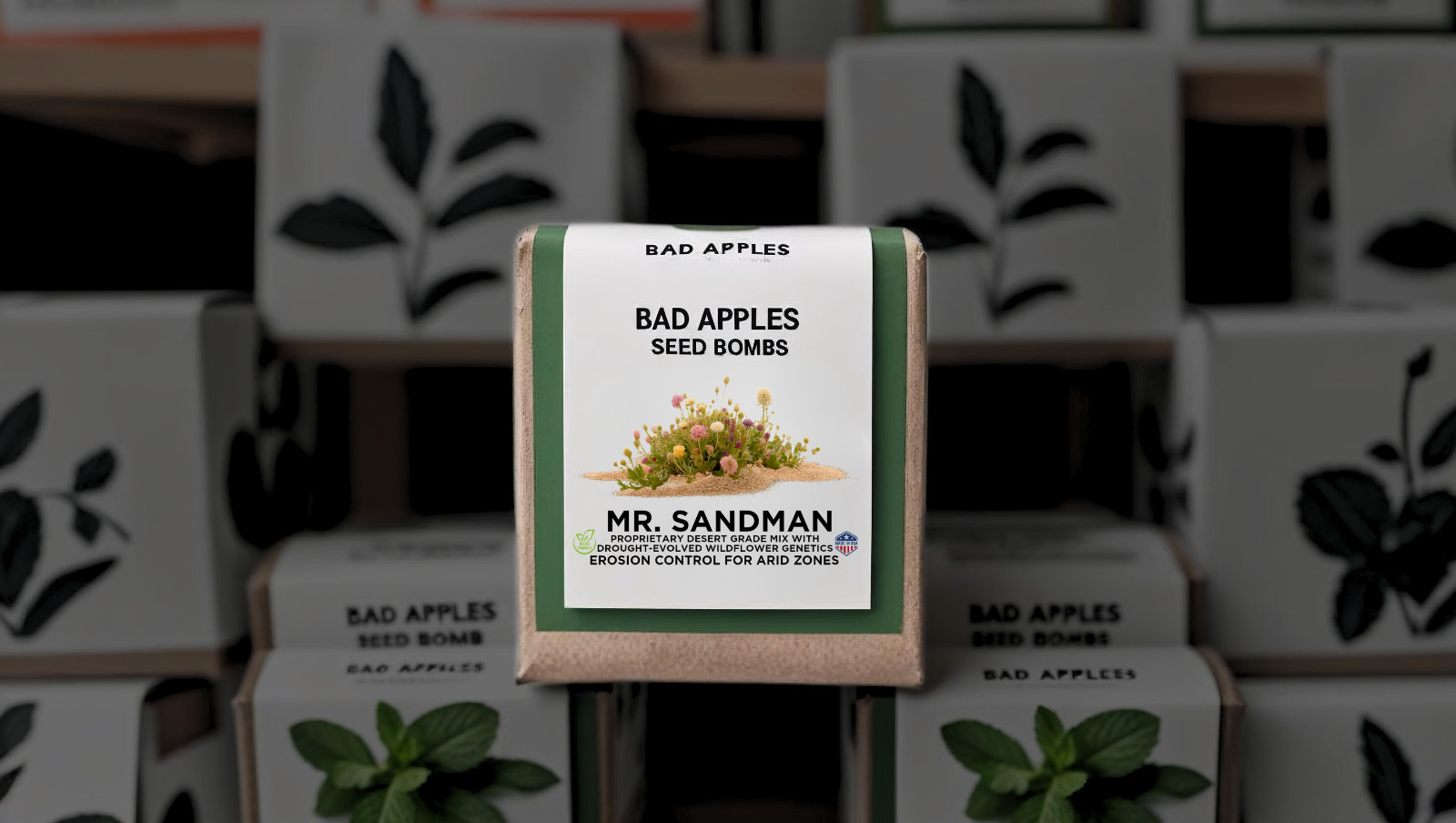 Bad Apples MR. SANDMAN™ Seed Bombs - Erosion Control for Arid Zones & Deserts gallery