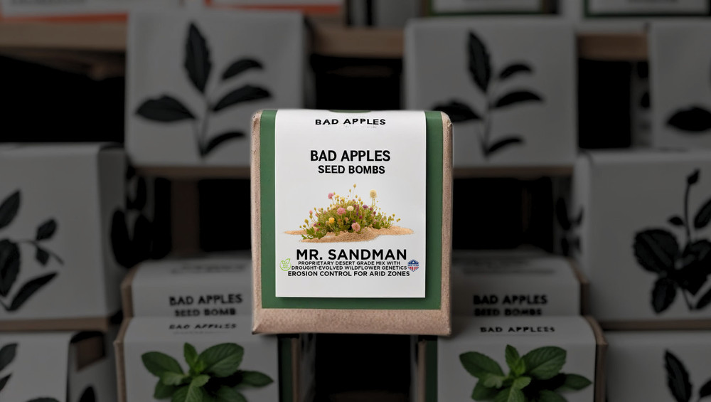 Bad Apples MR. SANDMAN™ Seed Bombs - Erosion Control for Arid Zones & Deserts