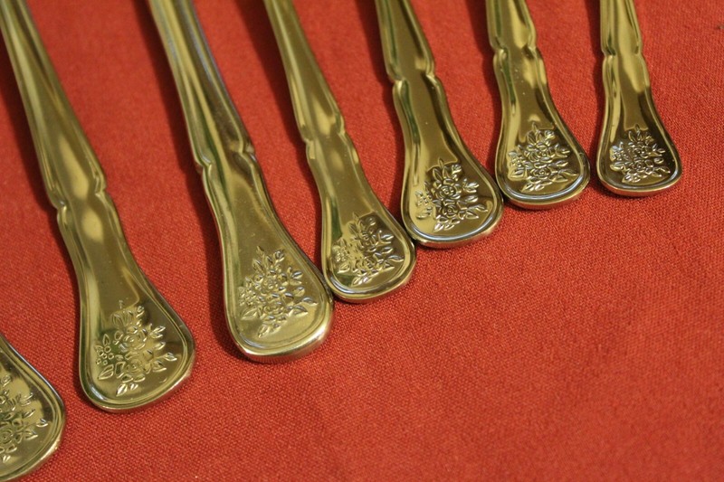 Pfaltzgraff TEA ROSE Stainless Open Stock You Choose Glossy Silverware Flatware gallery