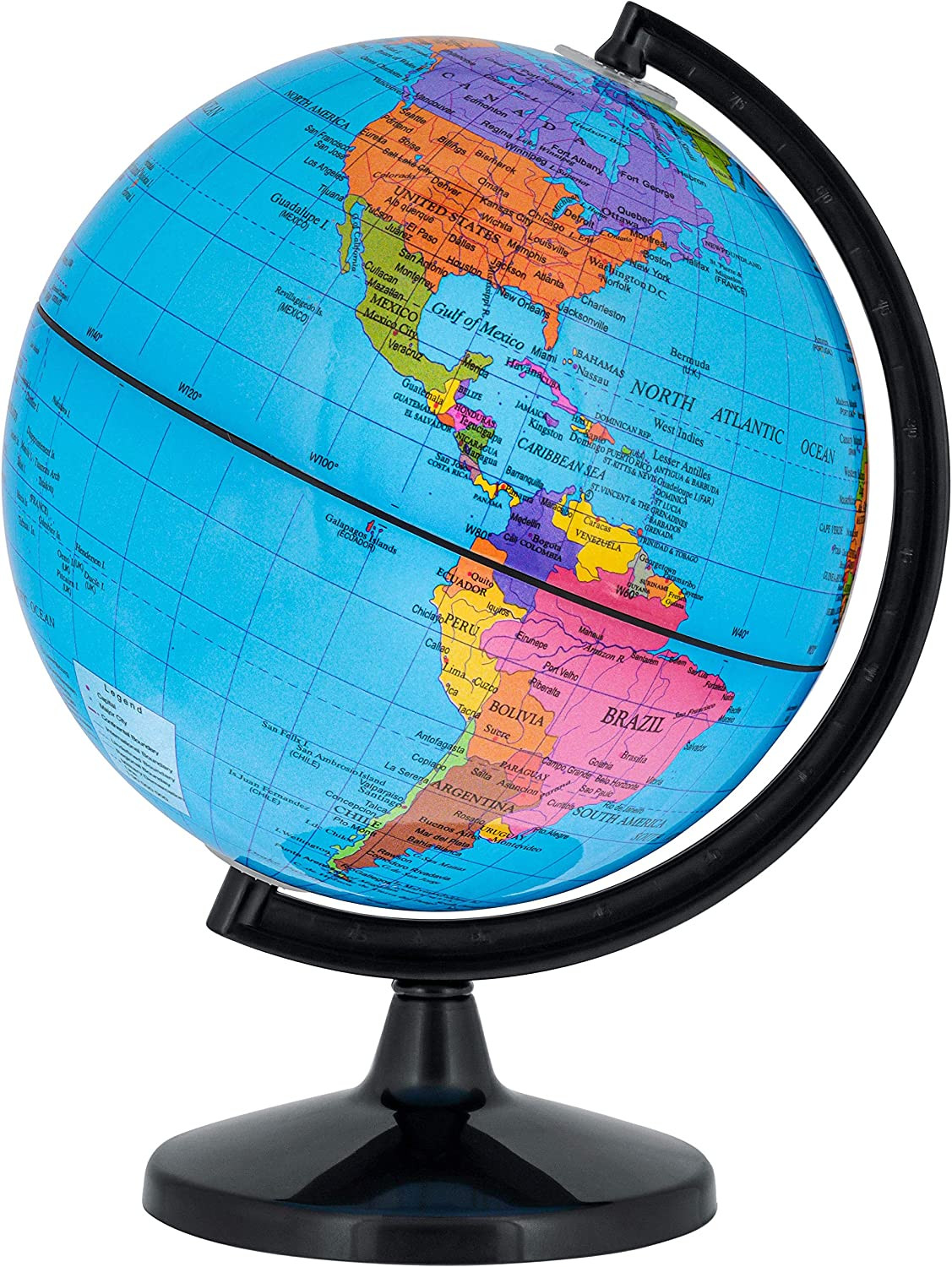 WORLD GLOBE EARTH Map Rotating Geography Ocean Classroom Learning Desktop Home gallery