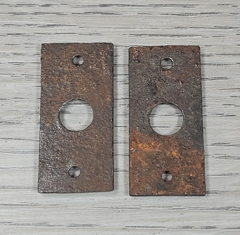 Antique Windsor Reading Hardware Co Cast Iron Drawer Pull Backplate Rosette 2 Pc gallery