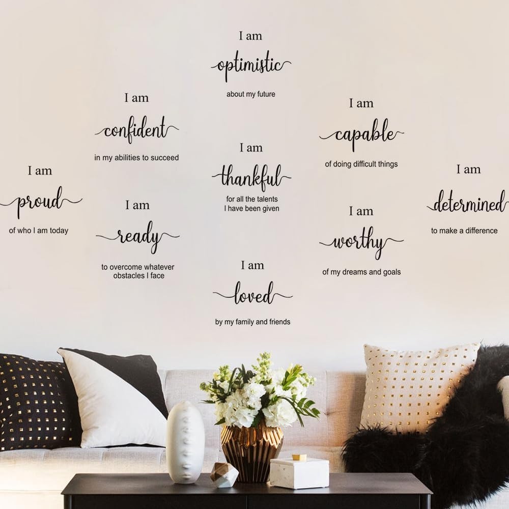 Contemporary Inspirational Quote Stickers - Motivational Wall Decor for All gallery
