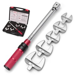 Mini Split Torque Wrench Set, 10–80 Nm HVAC Torque Wrench with 5 Fixed Open E…