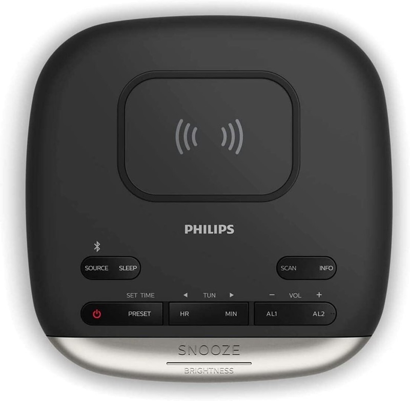 Philips Wireless Bluetooth Digital Alarm Clock for Bedroom. Easy Snooze gallery