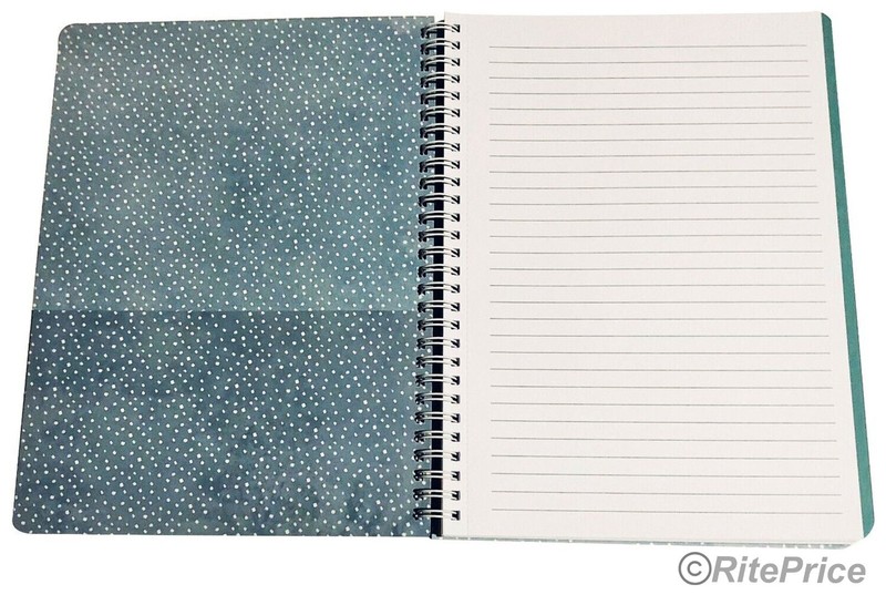 Molly & Rex Spiral Notebook, Dog & Coffee Pattern, Wide Rule w/ Folder (1 Pack) gallery